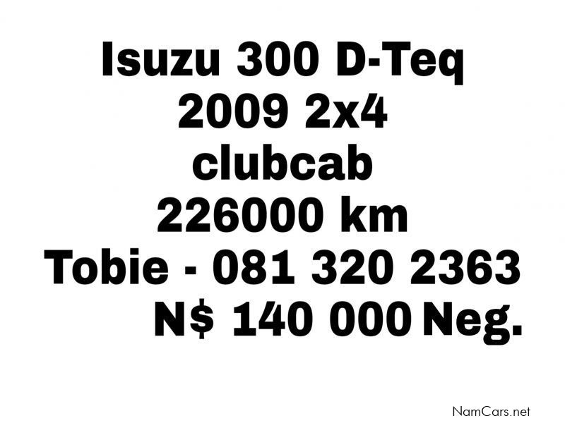 Isuzu KB300 3.0lt LX 2x4 club cab in Namibia
