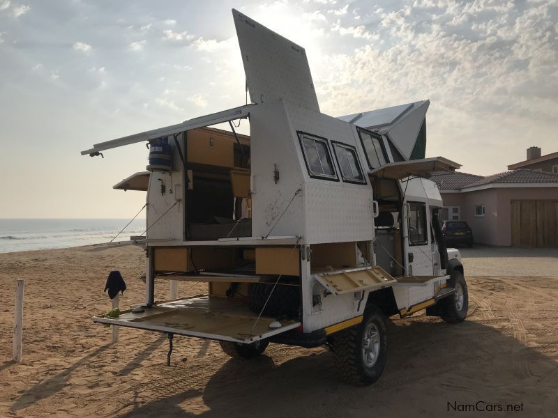 Land Rover Defender camper in Namibia