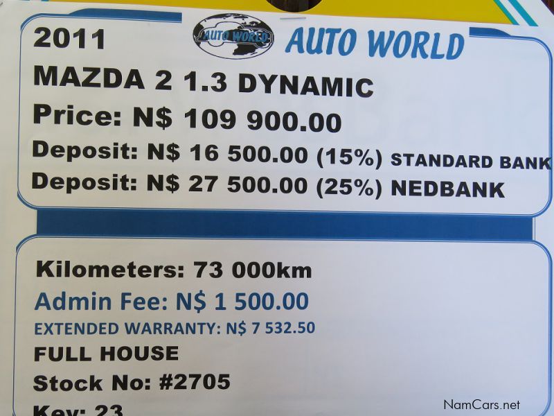 Mazda 2 1.3 DYNAMIC in Namibia