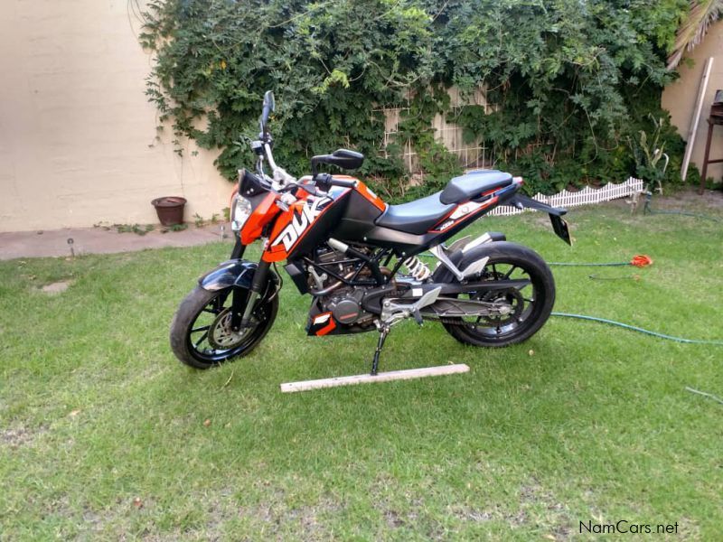 KTM Duke 125 in Namibia