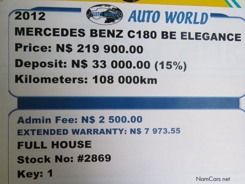 Mercedes-Benz C180 BE ELEGANCE in Namibia