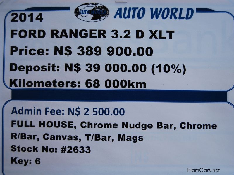 Ford Ranger 3.2D XLT D/C 4x4 in Namibia