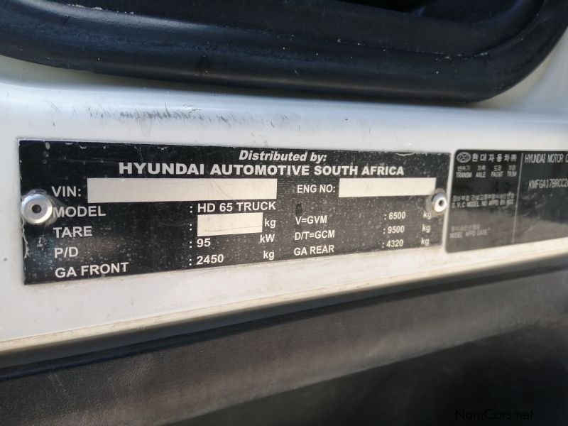 Hyundai HD65 Model 3500kg in Namibia