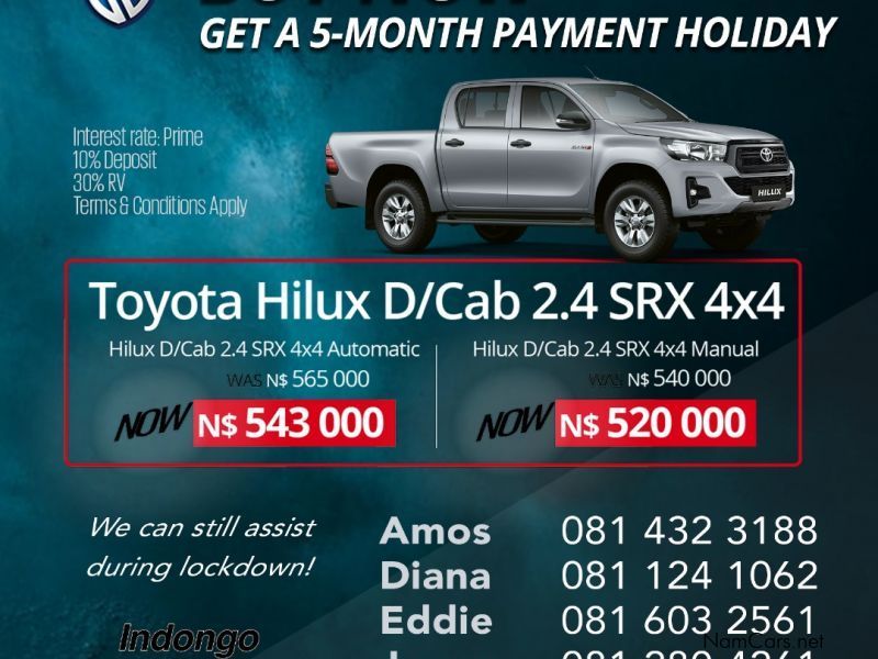 Toyota Hi Lux 2.4 SRX in Namibia