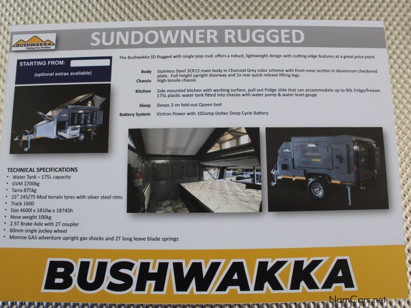 BUSHWAKKA SUNDOWNER RUGGED in Namibia