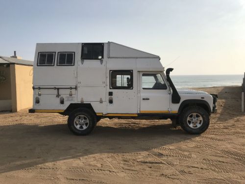 Land Rover Defender camper in Namibia