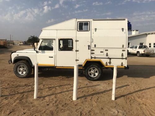 Land Rover Defender camper in Namibia